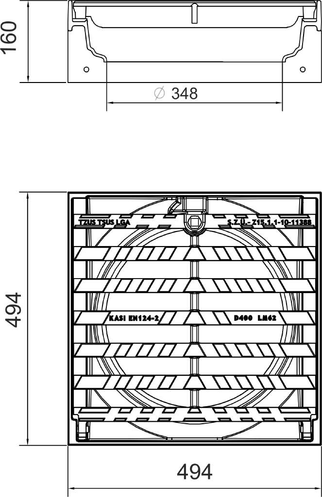 Mříž KM12PB4