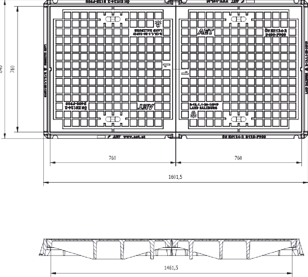 Poklop WGSK14070-400